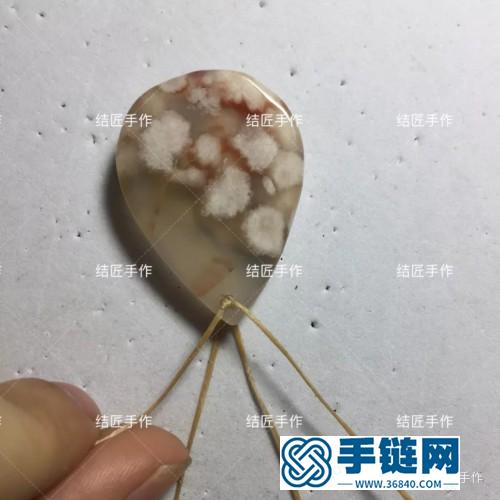 扁蜡樱花玛瑙毛衣链的详细制作图解