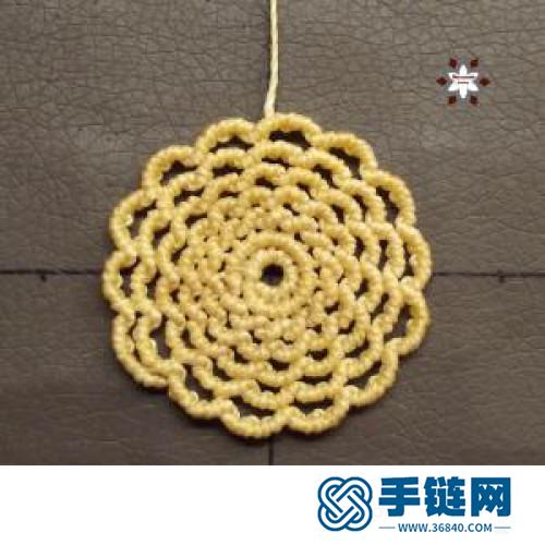 中国结蜡线玛瑙珠花朵耳环