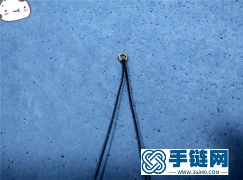 中国结唯美中国风铜珠耳环的制作图解