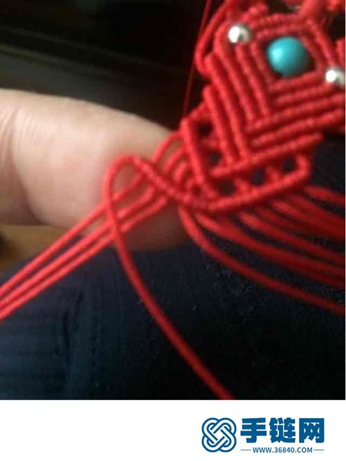 中国结玉线串珠手链的详细编制方法