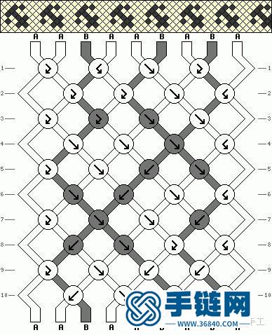 史上最全斜卷结手链走线图