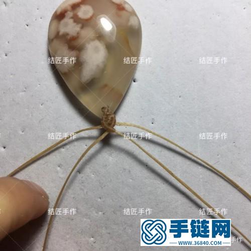 扁蜡樱花玛瑙毛衣链的详细制作图解