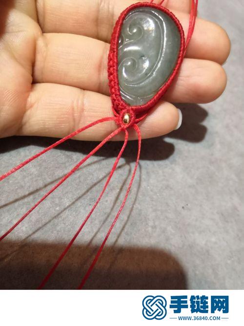 中国结蜡线玉如意项链吊坠的详细缝制方法