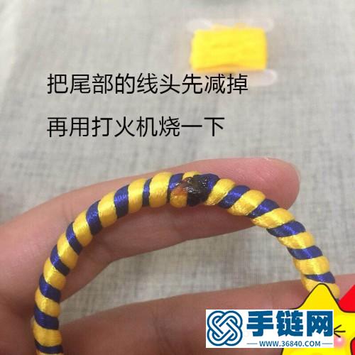 双色捕梦网钥匙扣挂饰的制作步骤图