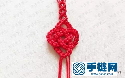 红绳双钱结银珠手链的详细编制教程