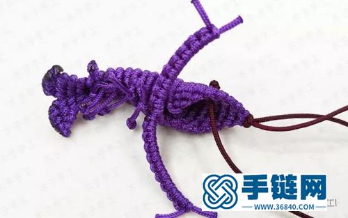 绳编小龙虾挂饰的详细制作教程