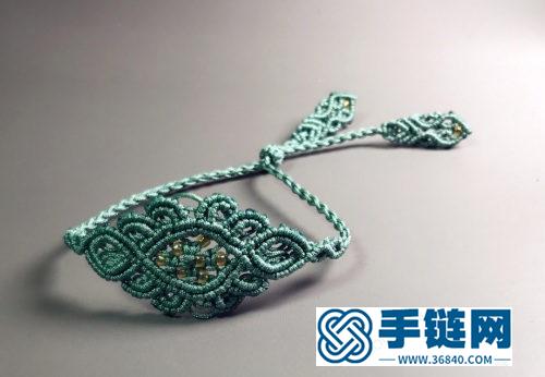 中国结玉线夏日公主手绳的详细制作图解