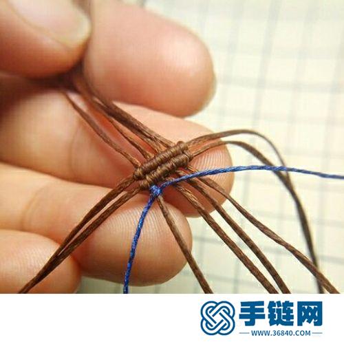 斜卷结粗项链的详细编制方法