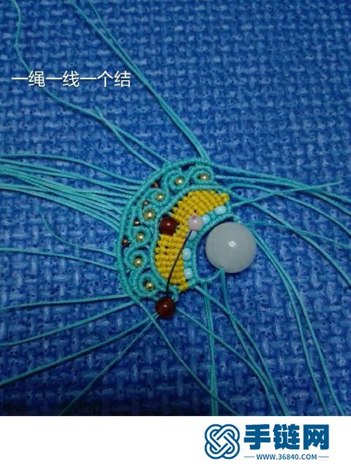 中国结南美蜡线才子帽的详细制作方法