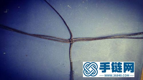 中国结扁蜡线包石项链吊坠的详细编制方法