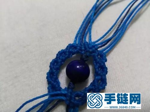 中国结青金石蜡线手绳的制作步骤
