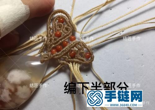 扁蜡樱花玛瑙毛衣链的详细制作图解