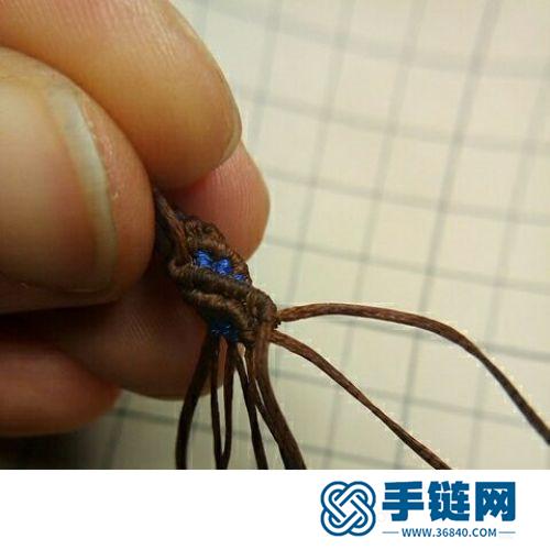 斜卷结粗项链的详细编制方法