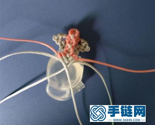 中国结夏日小清新叶型吊坠小扣头的制作方法
