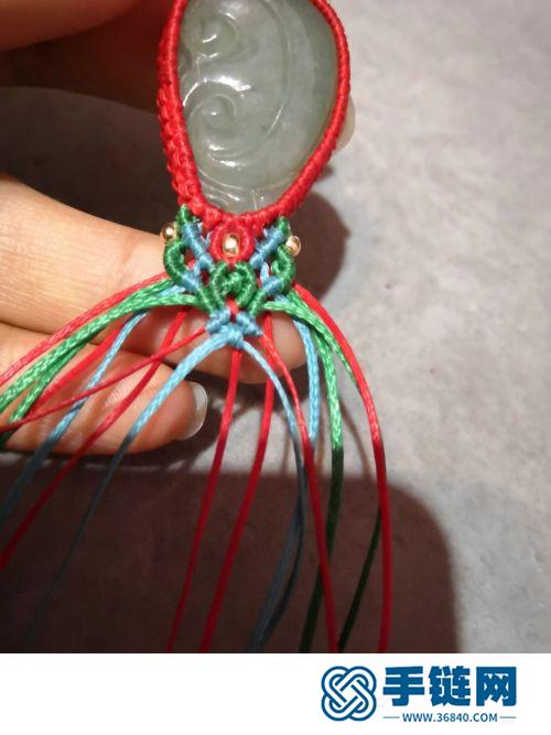 中国结蜡线玉如意项链吊坠的详细缝制方法