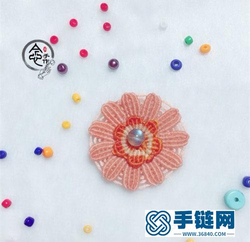 中国结扁蜡向日葵花瓣的详细编制方法