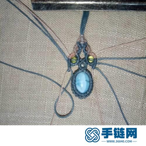 中国结蜡线珊瑚玉吊坠的详细制作图解