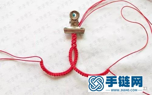 红绳双钱结银珠手链的详细编制教程