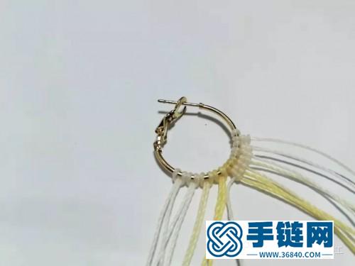 温玉斜卷结耳圈的详细制作教程