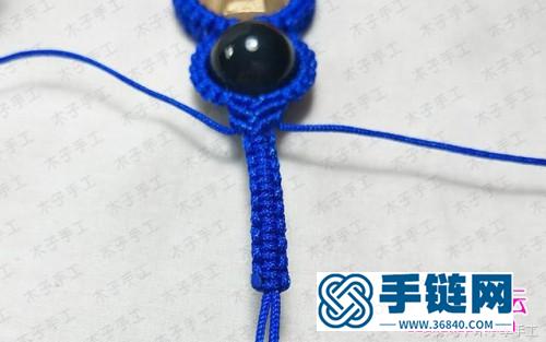 绳编葫芦钥匙挂件的制作步骤图