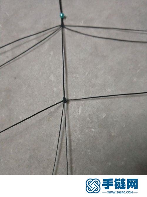 中国结扁蜡玉珠尾扣的详细编制方法