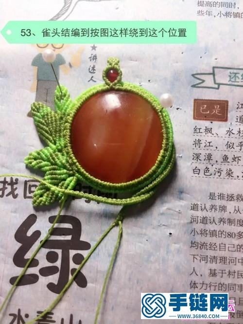 花好月圆包石项链的详细制作图解