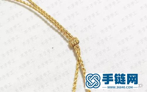 中国结五角星金项链的编法步骤