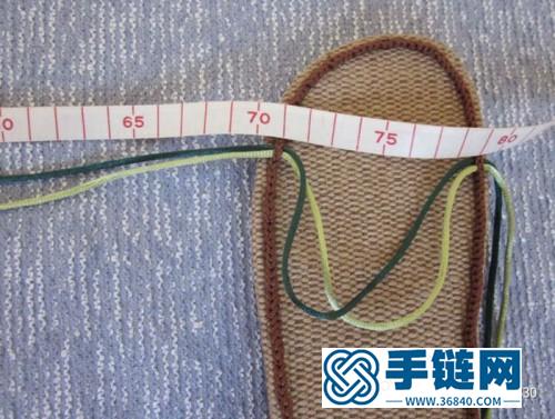 中国结玉线编绳结艺茉莉花拖鞋的详细编制教程