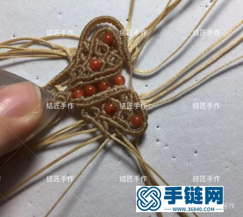 扁蜡樱花玛瑙毛衣链的详细制作图解