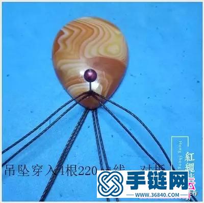 红玛瑙吊坠锁骨链的详细制作图解