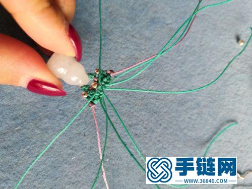 中国结圆蜡玉葫芦耳勾的详细编制方法