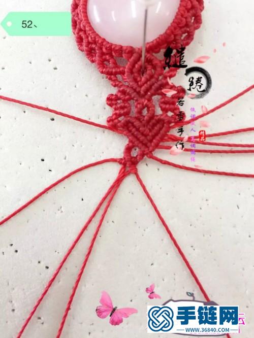 绳编蔷薇水晶项链的详细制作图解