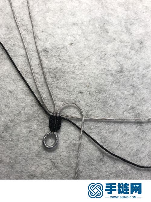 玉线珠子清新花小叶颈链的详细制作图解