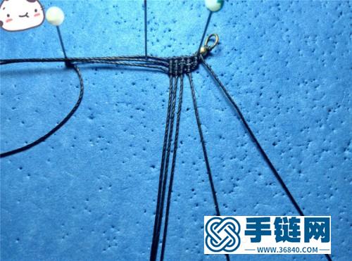 中国结唯美中国风铜珠耳环的制作图解