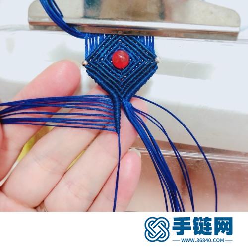 中国结扁蜡银珠玛瑙项链吊坠的详细编制方法