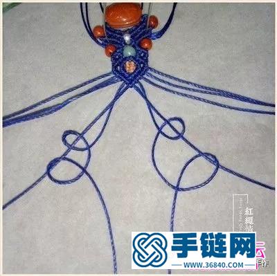 绳编南红富甲手绳的详细制作图解