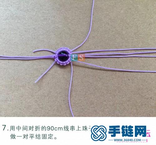 一步步教你雀头结串珠手链的编制图解