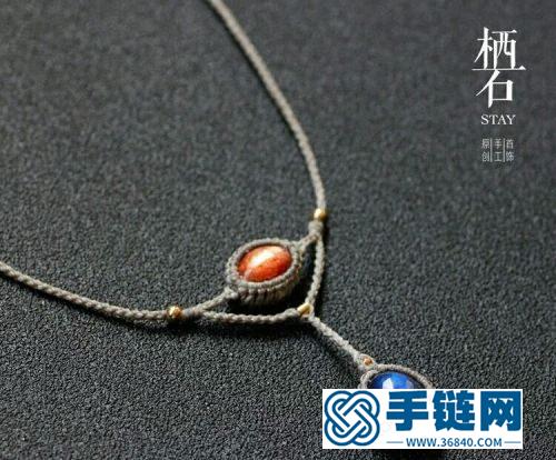 中国结绳编翱翔天使项链的制作图解