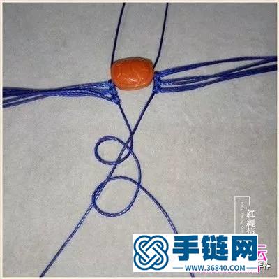 绳编南红富甲手绳的详细制作图解