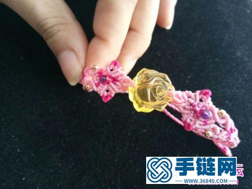 绚烂金珀夏花手链的详细制作教程