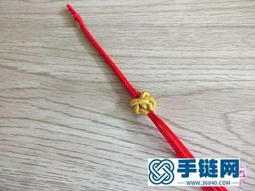 玉线、金银线、铃铛手绳的制作方法