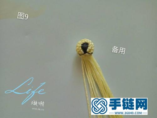 玉线绳编指环小熊的详细编制教程