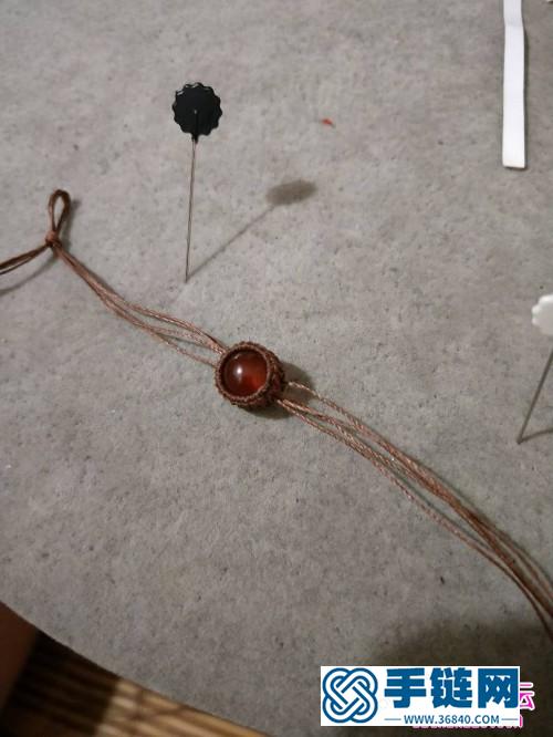蜡线玛瑙珠子手链的详细编制教程