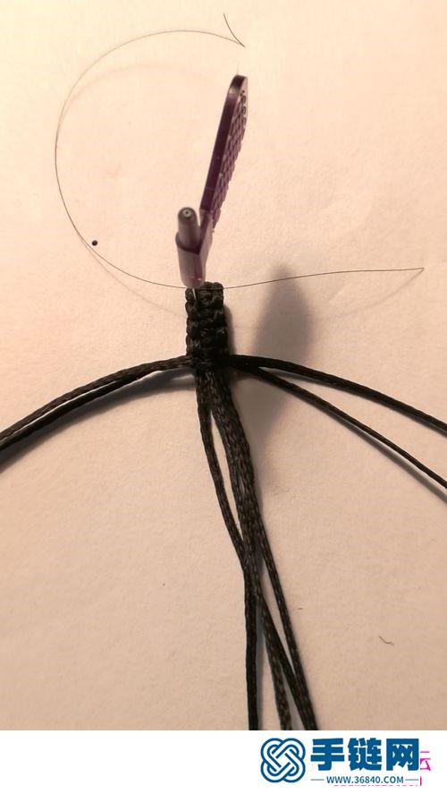 绳编蝙蝠吊坠扣的详细制作方法