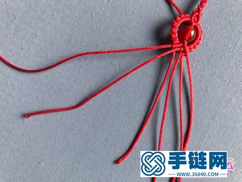 绳编双鱼手链的详细编制教程
