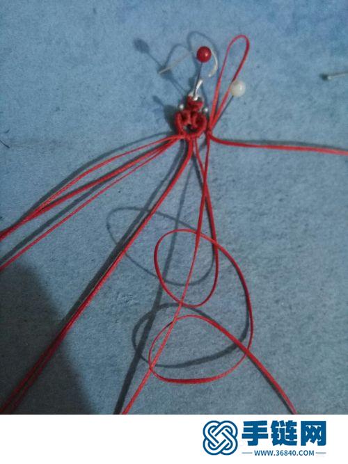 用绳仿外网欧式花耳环的详细制作图解