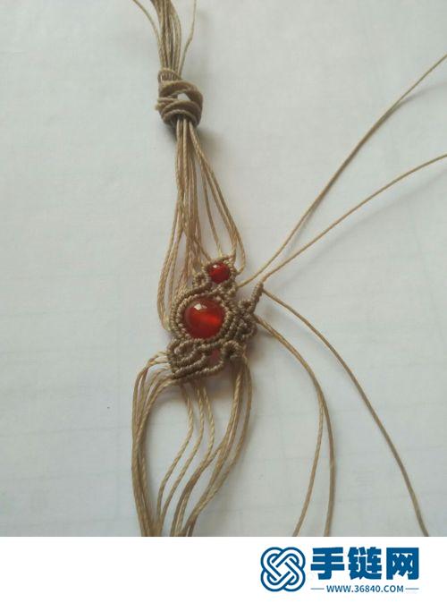 蜡线玛瑙珠耳饰的详细制作图解