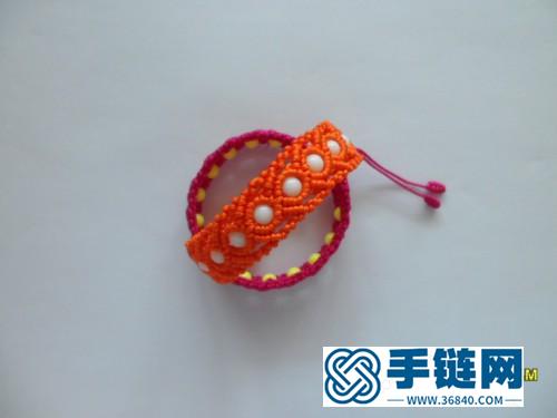 绳编镂空串珠手绳的的详细编法