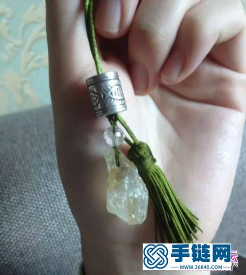 绳编古朴流苏挂件的制作方法