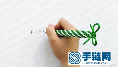 绳编创意笔壳的制作步骤图